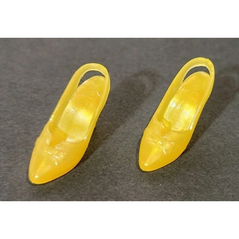 Barbie Yellow HighHeels Pumps‎ Shoes Doll Shoe Accessories